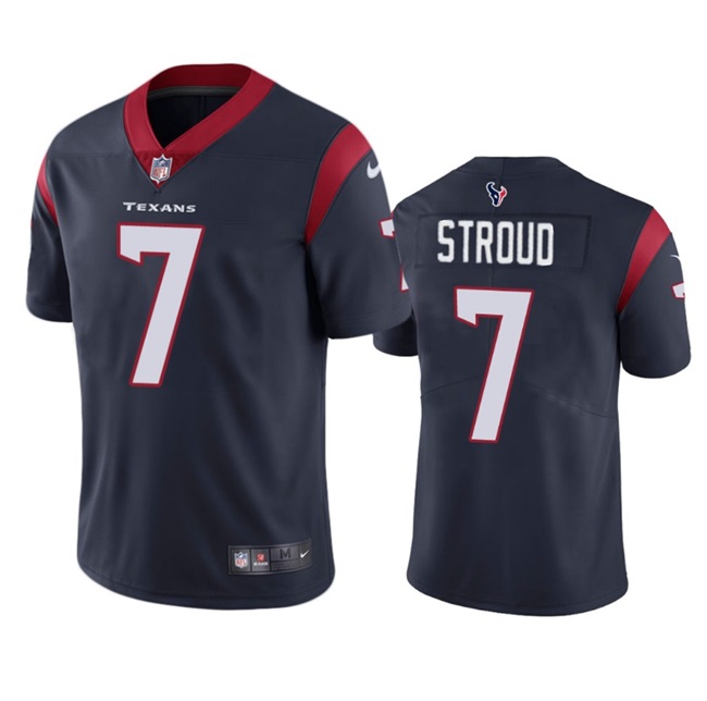 Youth Houston Texans #7 C.J. Stroud Navy Vapor Untouchable Limited Stitched Football Jersey